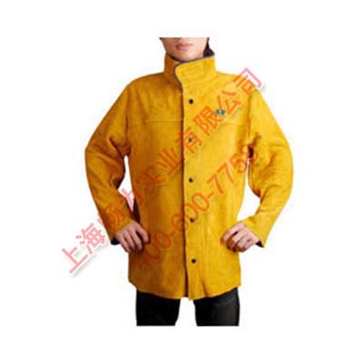 金黄色全皮上身焊服